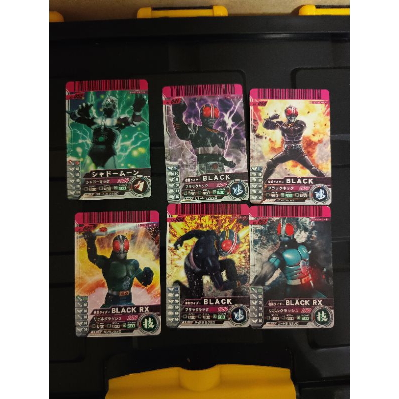 假面騎士大亂鬥 卡牌 卡片 昭和假面騎士 後期 系列 black black rx 影月 黑日