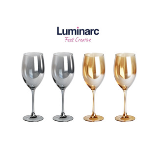 【Luminarc】法國樂美雅 晨露炫彩高腳杯4入組禮盒 450mL 紅酒杯 炫彩酒杯 高階禮盒