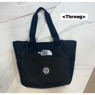 Threeg🐲 現貨 THE NORTH FACE 北臉 防水 托特包 購物包 肩揹包 防撕材質 黑色 LOGO