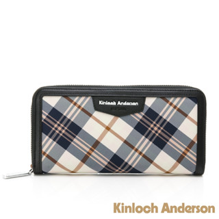 【寧寧精品】臺中30年老店 金安德森 Kinloch Anderson【 牛皮拉鍊長夾】KA241003BKF 女長夾區