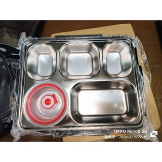 304不鏽鋼分隔保溫便當盒 五格