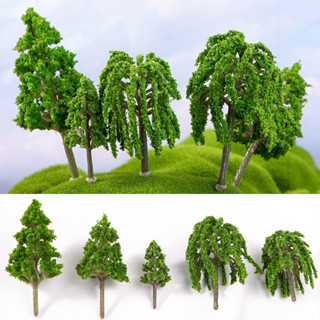 🌱森鄰🌱園藝裝飾微景觀擺件 彩色花樹 景觀樹 假樹 模擬樹 人造樹 模型樹 松樹 柳樹 苔蘚多肉植物生態瓶盆栽造景花樹