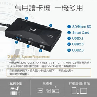 凱哥【E-books】T46 TypeC+USB3.2晶片複合讀卡機+3孔HUB 讀卡機 讀卡機 電腦週邊
