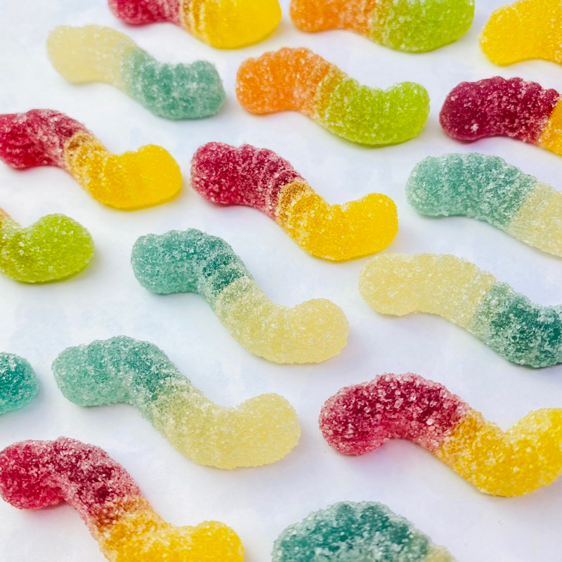 嘗甜頭 BONART 酸短水果蟲 200公克 酸糖粉小蟲 QQ糖 土耳其 水果蟲軟糖 造型軟糖 進口軟糖 酸 牛膠