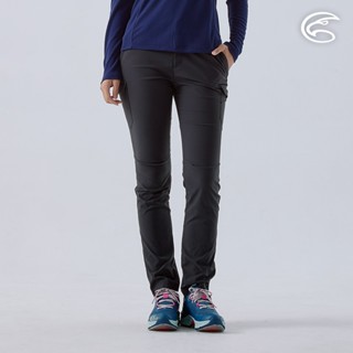 ADISI 女Supplex格紋速乾長褲 AP2411044 夜幕黑 (S-2XL)｜彈性 吸濕排汗 快乾 透氣 耐磨