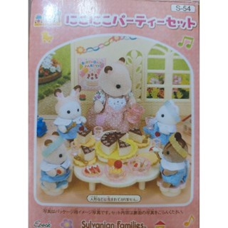 森林家族 □幼兒園寳寳派對組〔未附偶〕□二手 絕版 幼兒園 蛋糕 派對 花朵桌椅