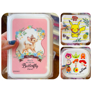 ✨TWO MINI✨ 《現貨》 日本連線 迪士尼 小鹿斑比 維尼 玩具總動員 寶可夢 皮卡丘 保鮮盒 三件組