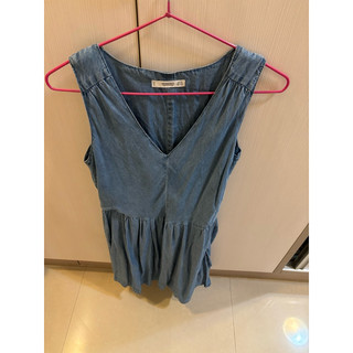 mango牛仔洋裝，mango牛仔短洋裝
