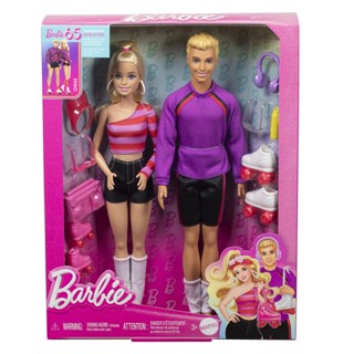 MATTEL 芭比與肯尼65週年特別版-80年代經典溜冰造型組合 娃娃 正版 美泰兒