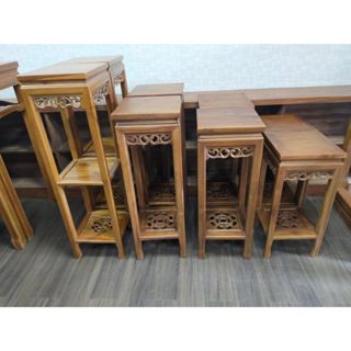 ~長鴻生技~全新柚木花臺30X30X高66/81/88/107錫燈桌.水晶藝品(新竹體漢工體三層神桌.神房.宴王案桌訂製