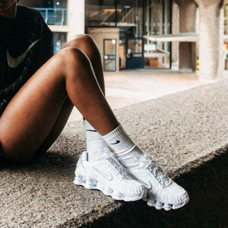 (已售出) Nike shox TL white max orange 白銀 彈簧鞋 二手9成新