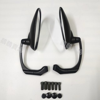 🐧 現貨 復古鏡 牛角鏡 後照鏡 通用可調式後照鏡 電動車 迪爵 JETSL 曼巴 DRG FORCE KRV