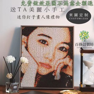 【免運】釘子畫 來圖訂製 客製化釘子畫 diy 訂製 生日禮物 創意裝飾畫 情侶禮物 手工禮物 交換禮物 客製化禮物