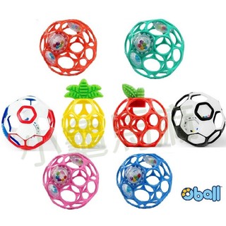 KidsII Oball 4吋沙沙動洞球 5吋足球 嬰兒玩具