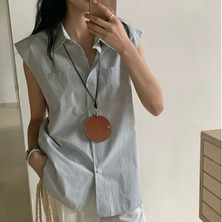 NOUVA Clean fit 高質感坎肩霧霾襯衫 內衣不走光設計 純棉透氣舒適 台灣現貨