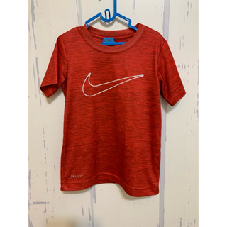 二手 耐吉 NIKE 紅色排汗衫 快乾上衣 運動服 尺寸110