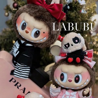 POPMART 泡泡瑪特 THE MONSTER LABUBU 拉布布 情人節限定 隱藏版 骷顱娃娃 搪膠臉 毛絨版公仔