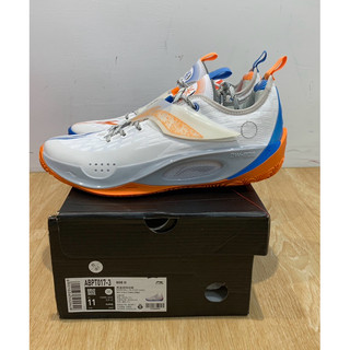 Li-Ning 李寧 808 II v2 藍橘 籃球鞋 插入式中底 US 11