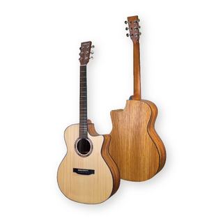 【鳳山名人樂器】Neowood Guitar SGAZC 切角 40吋 雲杉木面板 斑馬木側背板 木吉他 民謠吉他