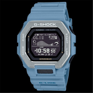 CASIO 卡西歐 G-SHOCK G-LIDE 方形 運動 腕錶 - 海洋藍 (GBX-100-2A)[秀時堂]