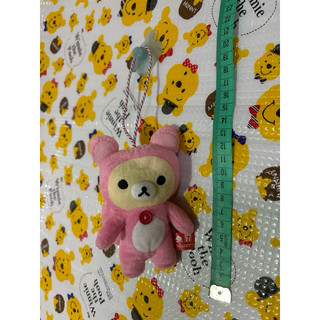 Rilakkuma 拉拉熊7-11粉紅松鼠吊飾 娃娃2011絕版