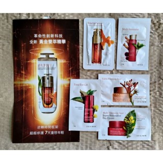【CLARINS 克蘭詩】超級精華 黃金雙激萃 (經典版/清爽版)、全效緊緻眼霜/賽車眼霜、黃金亮眼萃/精華眼霜