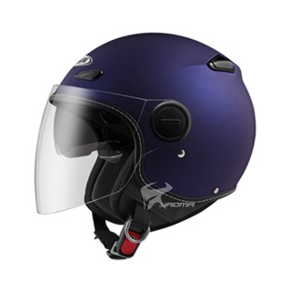 【ZEUS】安全帽 ZS-210BC 素色 消光粗閃珍珠藍 內鏡 內建墨鏡 半罩帽 飛行帽 210BC｜耀瑪騎士