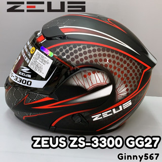 🚚免運✅原廠全新🔥Ginny🔥【瑞獅 ZEUS 3300 GG27】ZS-3300 彩繪款 可掀式 可樂帽 安全帽 內墨