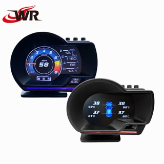 F10+ OBD GPS HUD 抬頭顯示器 胎壓 胎溫 測速照相提醒 賽車表液晶顯示儀表【二年保固】