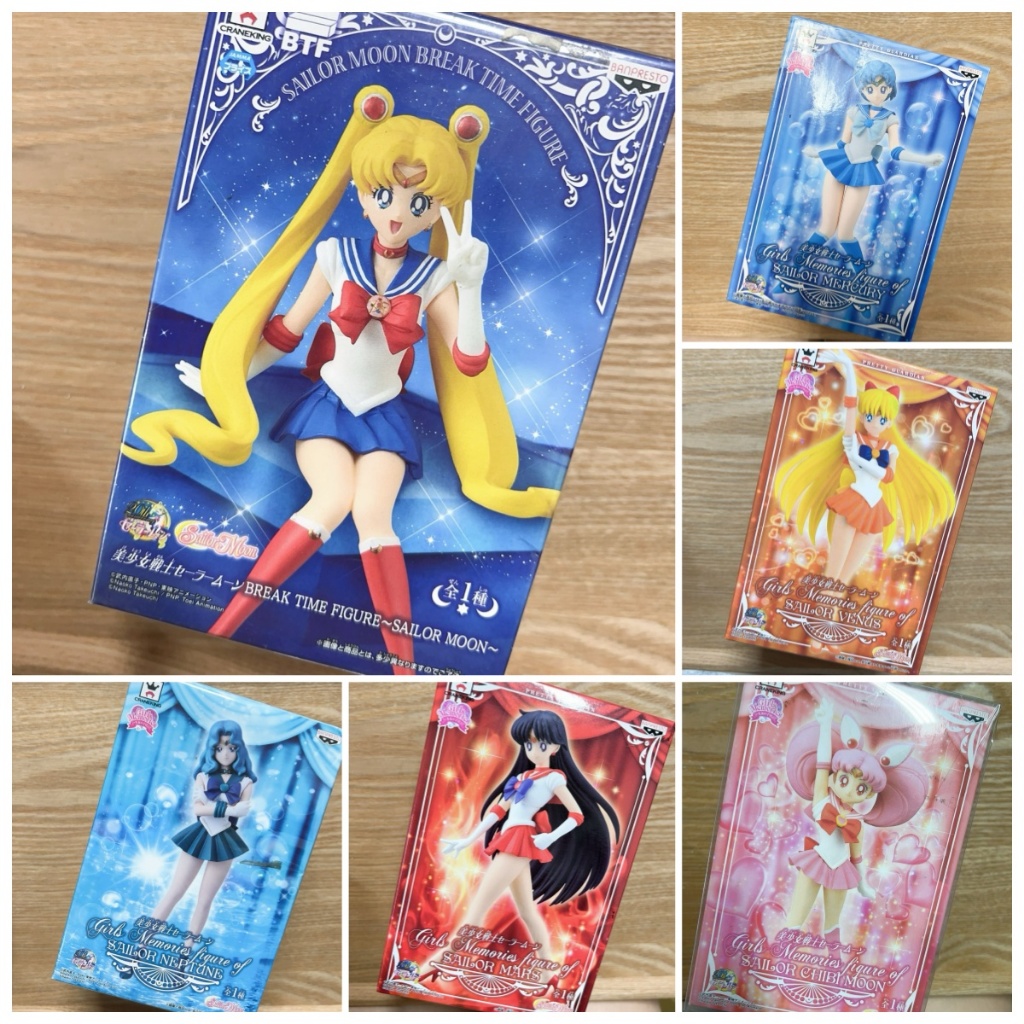 現貨🌷 日本正版 景品 美少女戰士 Sega 月光仙子 火星 水星 金星 月野兔 小小兔 海王滿 海王星 公仔 模型
