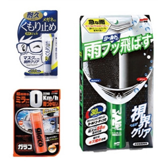 SOFT99 臺灣現貨 安全帽鍍膜防霧組 機車族雨天必備商品 安全帽鏡片鍍膜 眼鏡防霧 後視鏡撥水效果 一次到位