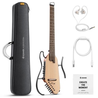 《白毛猴樂器》Donner HUSH-I PRO Silent Guitar 靜音吉他 原木色 白色 公司貨