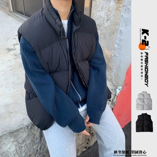 【K-2】完美蓬度 羽絨背心 秋冬必備 羽絨 情侶 寬鬆 穿搭背心 保暖 背心 厚背心 馬甲 K2【K2D116】】