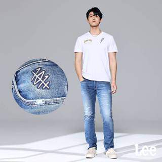 Lee 726 彈性中腰標準直筒牛仔褲 男 101+ 中藍洗水 LB417019213