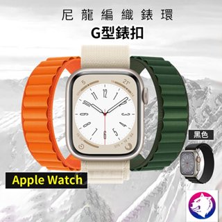 新款 Apple Watch Ultra 戶外運動尼籠編織錶環 錶帶 回環 49mm 45mm 44mm 通用