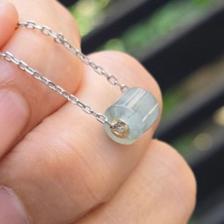 嗨，寶貝銀飾珠寶* 翡翠☆18k黃金 天然緬甸玉A貨 細緻 優雅 鎖骨鍊 手鍊 隔珠 冰種 烏雞翡翠墜子27-17