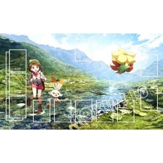 寶可夢PTCG卡墊 小遙 炎兔兒 牌墊 對戰墊 桌墊 桌遊墊 防塵套60X35