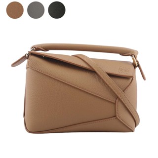 LOEWE Puzzle 拼圖粒面小牛皮手提/斜背兩用包(迷你)(任選) A510P88X16