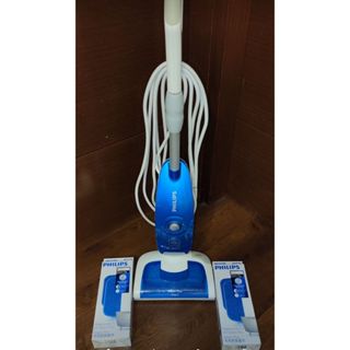 PHILIPS 飛利浦 蒸乾淨掃拖機 FC7020 附2組全新清潔墊與活性鈣濾網