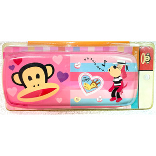 【全新 現貨】大嘴猴paul frank 雙層鉛筆盒 馬口鐵 鐵盒 文具用品 文具 鉛筆 原子筆 收納盒 刷具收納盒