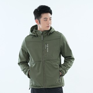 【遊遍天下】臺灣現貨 男款GlobeTex防水防風保暖刷毛軟殼外套衝鋒衣 GJ23047 / 夜幕綠