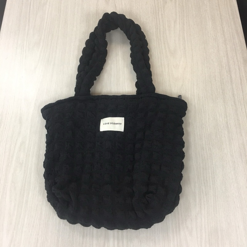 《近新品》 LOVE SOZAKKA 黑色雲朵包 手提包 肩背包
