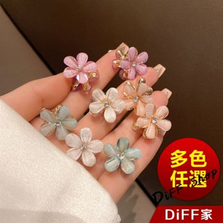 【DIFF】韓版小清新山茶花合金髮夾 髮夾 洗澡髮夾 髮夾 髮飾 頭飾 鯊魚夾 瀏海夾 側邊夾【N153】