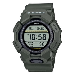 CASIO 卡西歐(GD-010-3) G-SHOCK 大錶殼 多重時間 實用功能電子錶-綠