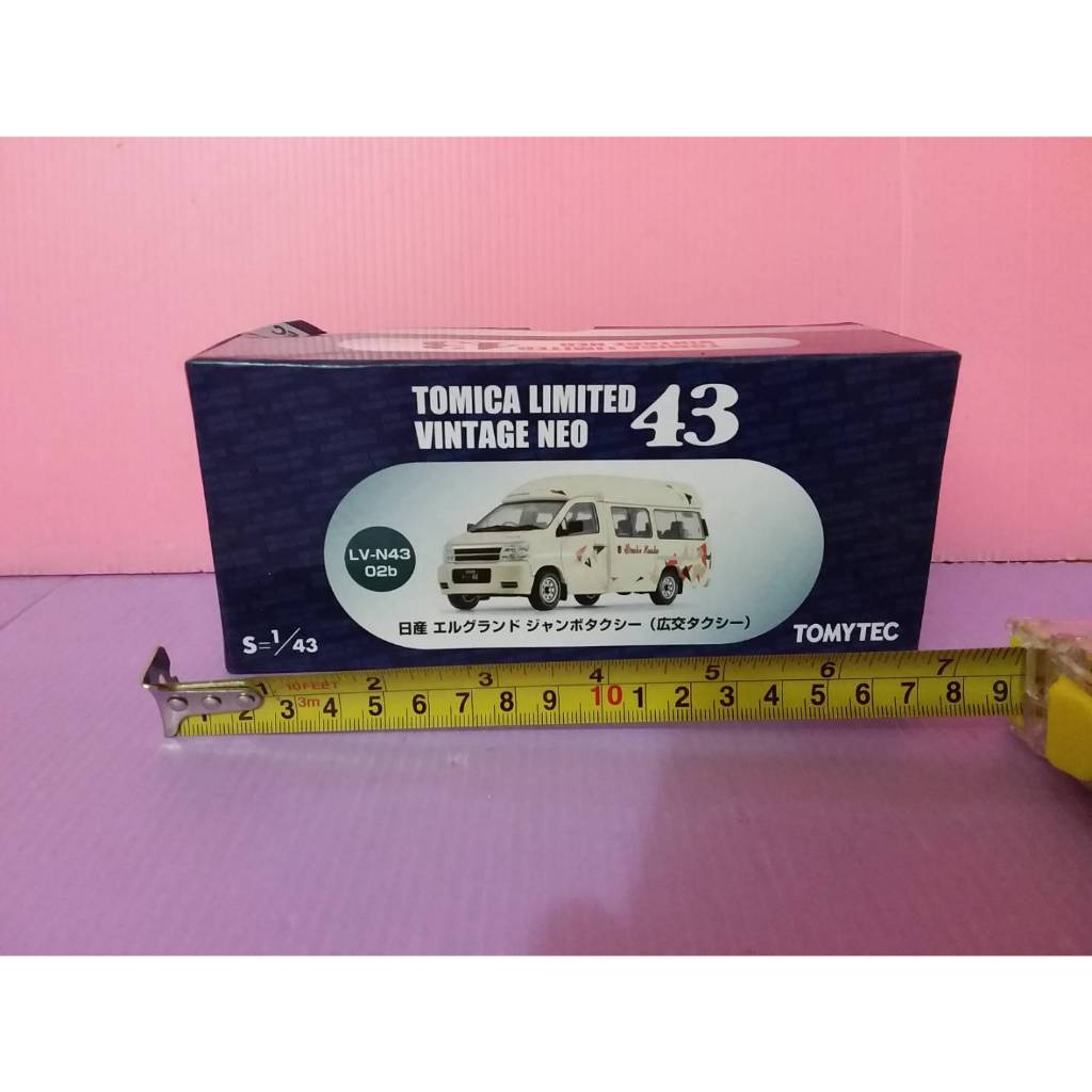 Tomica TomyTec TLV-N43-02b Nissan Elgrand 廣交計程車 1/43
