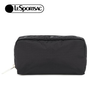 |快速出貨|Lesportsac RECTANGULAR COSMETIC 經典長形化妝包-經典黑 開學季禮物