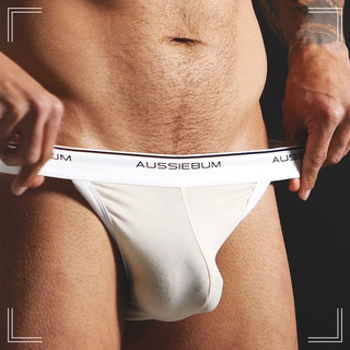 aussieBum Baseline 竹纖比基尼三角褲_米白