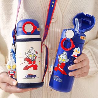 免運⚡ 奧特曼保溫杯 保溫壺 兒童水杯 直飲式水壺 直飲水壺 小孩水壺 保溫水杯 鹹蛋超人水杯 超人力霸王水杯 水瓶