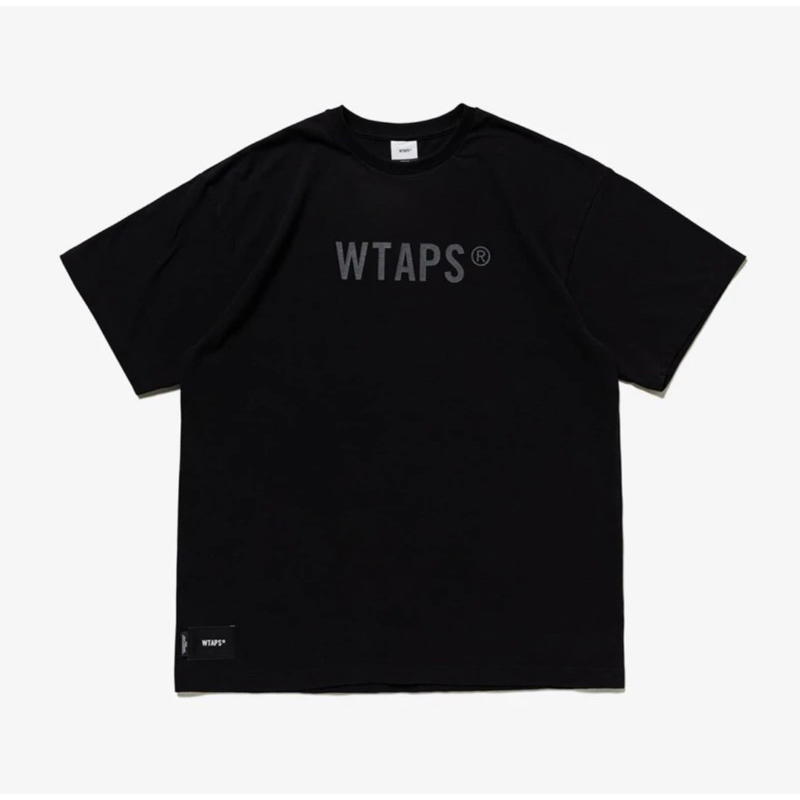 全新 WTAPS 2023SS SIGN SS COTTON 黑色 WTAPS LOGO tee size:S