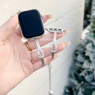 打結手鐲錶帶 蘋果錶帶 適用 apple watch 12 11 10 9 8 46mm 45mm 42mm 49mm